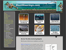 Tablet Screenshot of boatmoorings.com